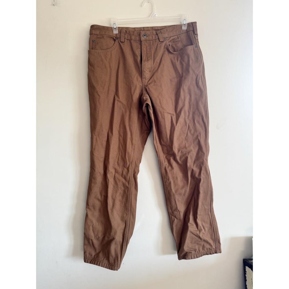 Duluth Men's Thick Jeans Pants 38 X 32 Flannel Lined